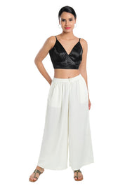 Satin Spegetti Yoke Blouse