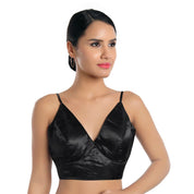 Satin Spegetti Yoke Blouse