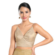 Satin Spegetti Yoke Blouse