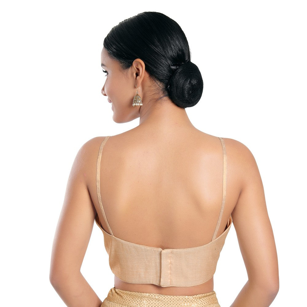 Satin Spegetti Yoke Blouse