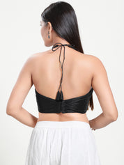 Shimmer Halter Neck Blouse
