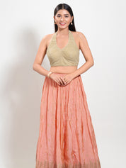 Shimmer Halter Neck Blouse