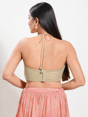 Shimmer Halter Neck Blouse