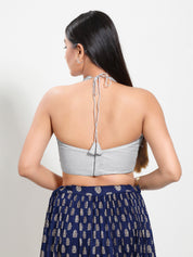 Shimmer Halter Neck Blouse