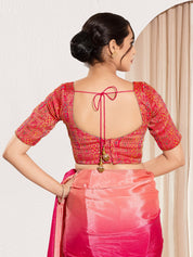 Brocade Square Motif Blouse