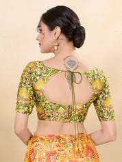 Position Print High Neck Blouse