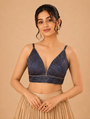 Partywear Crush Tissue Blouse
