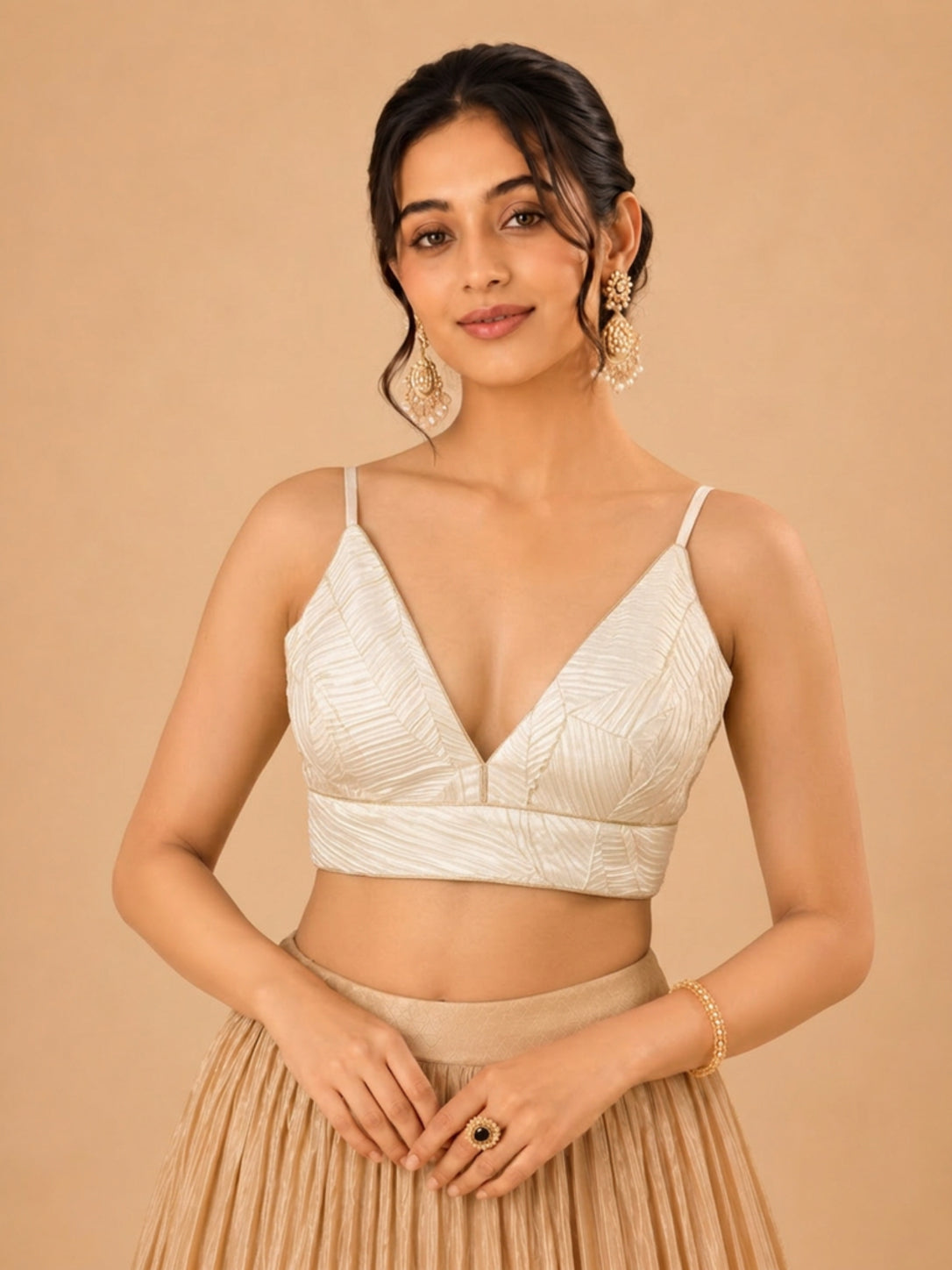 Partywear Crush Tissue Blouse