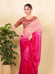 Square Embroidery Sequence Chinon Blouse