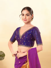 Wedding Special Embroidery Zari Silk Blouse