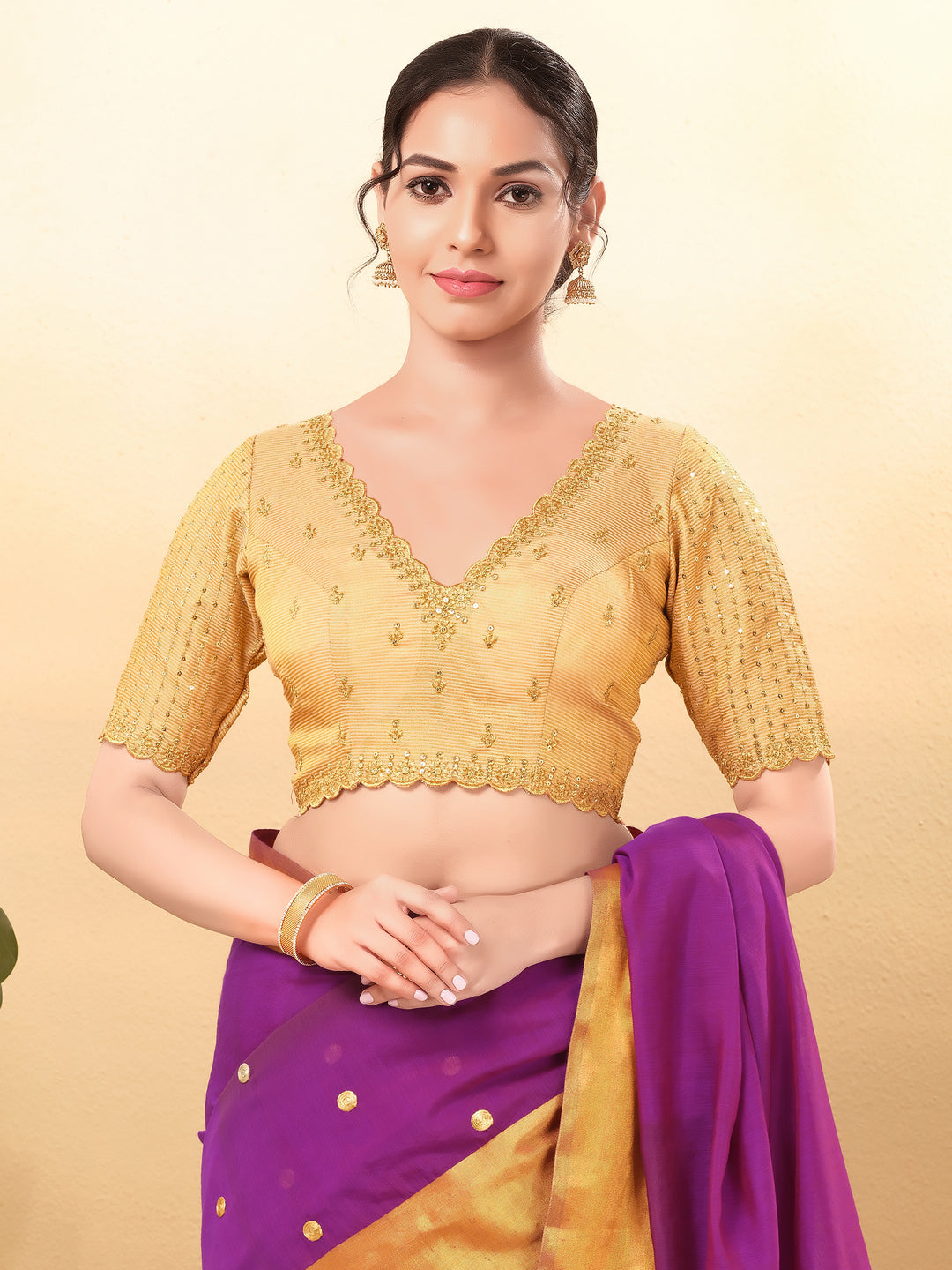 Wedding Special Embroidery Zari Silk Blouse