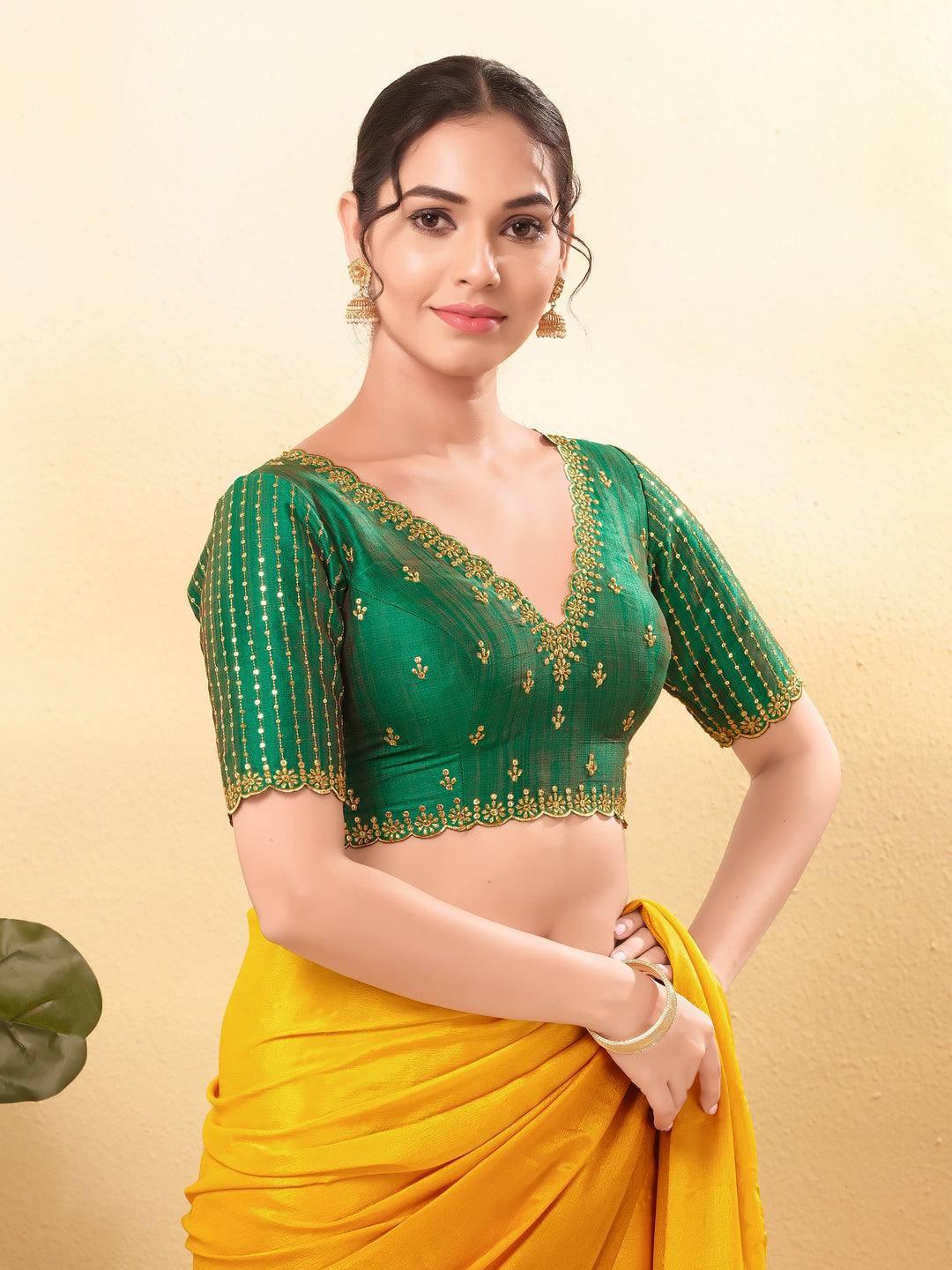 Wedding Special Embroidery Zari Silk Blouse
