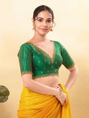 Wedding Special Embroidery Zari Silk Blouse
