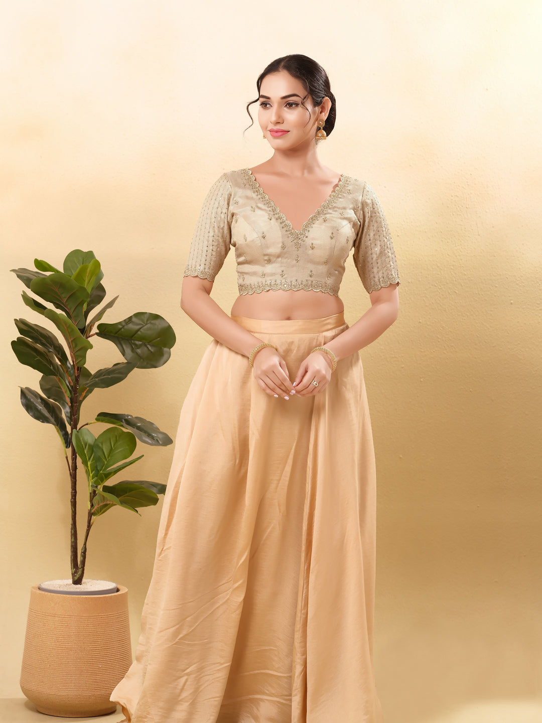 Wedding Special Embroidery Zari Silk Blouse