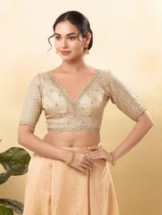 Wedding Special Embroidery Zari Silk Blouse