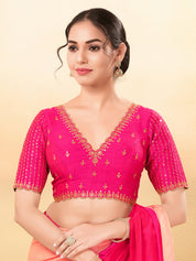 Wedding Special Embroidery Zari Silk Blouse