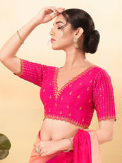 Wedding Special Embroidery Zari Silk Blouse