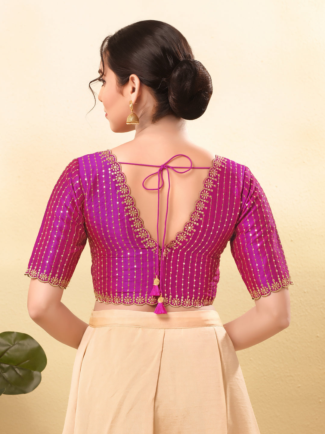Wedding Special Embroidery Zari Silk Blouse