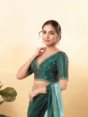 Wedding Special Embroidery Zari Silk Blouse