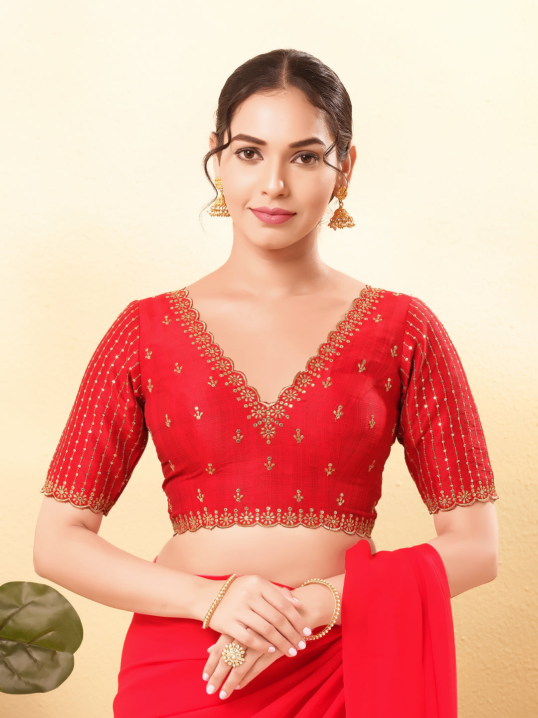 Wedding Special Embroidery Zari Silk Blouse