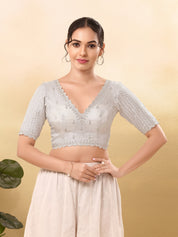 Wedding Special Embroidery Zari Silk Blouse