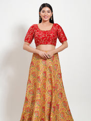 Delicate Embroidery Moti Lace Round Neck Blouse