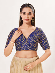 Flower Embroidery Sequence Blouse