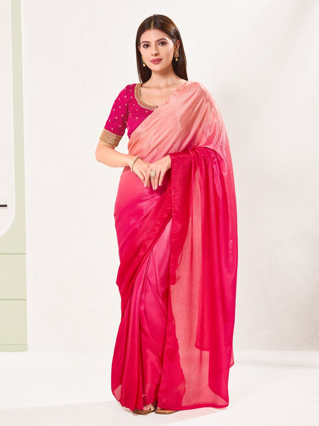 Butti With Machine Embroidery Blouse