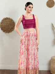 Round Neck Thread Sequence Blouse