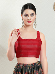 Round Neck Thread Sequence Blouse