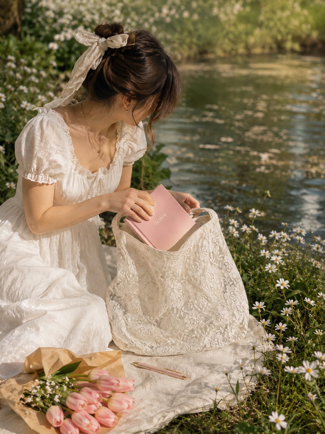 Bagology Off White Lace Muse