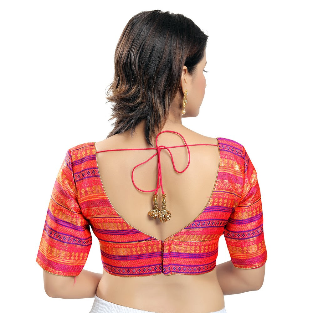 Brocade Karori Cut Multi Blouse