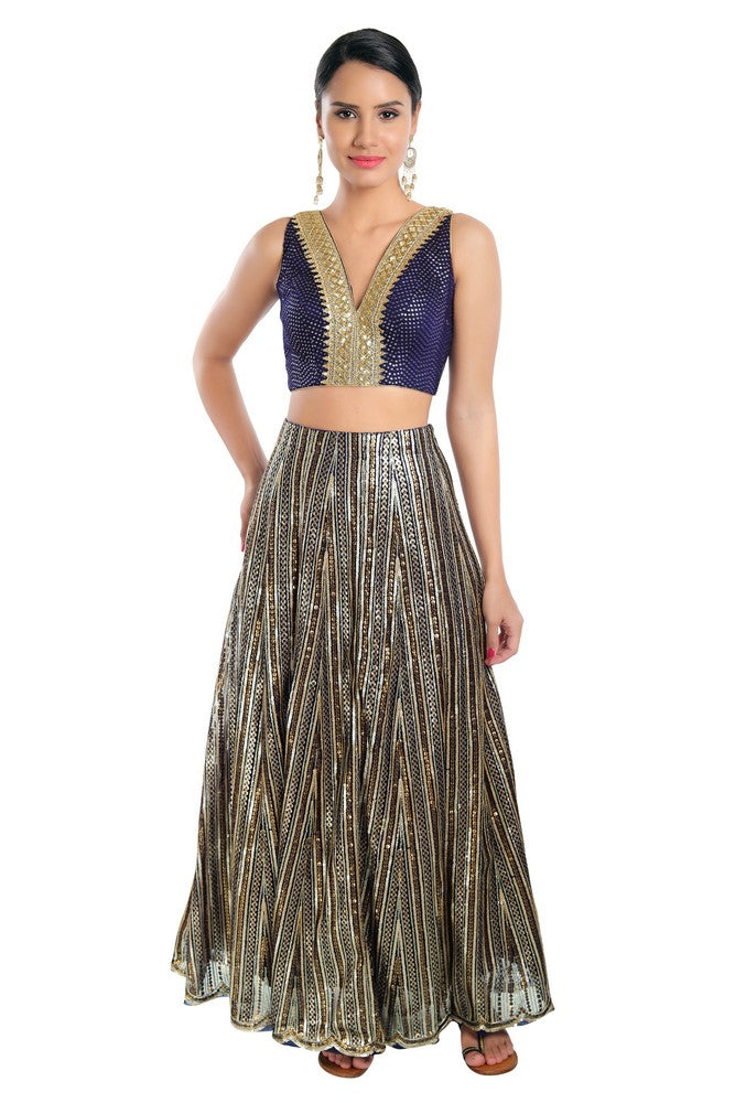 Sequence Lace Sleeveless Blouse