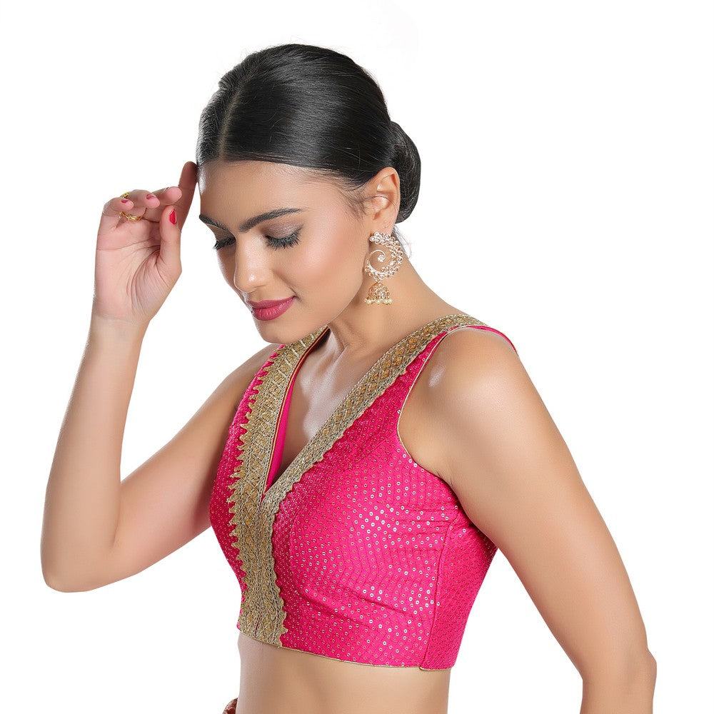 Sequence Lace Sleeveless Blouse
