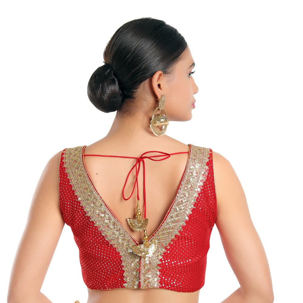 Sequence Lace Sleeveless Blouse