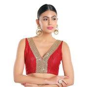 Sequence Lace Sleeveless Blouse