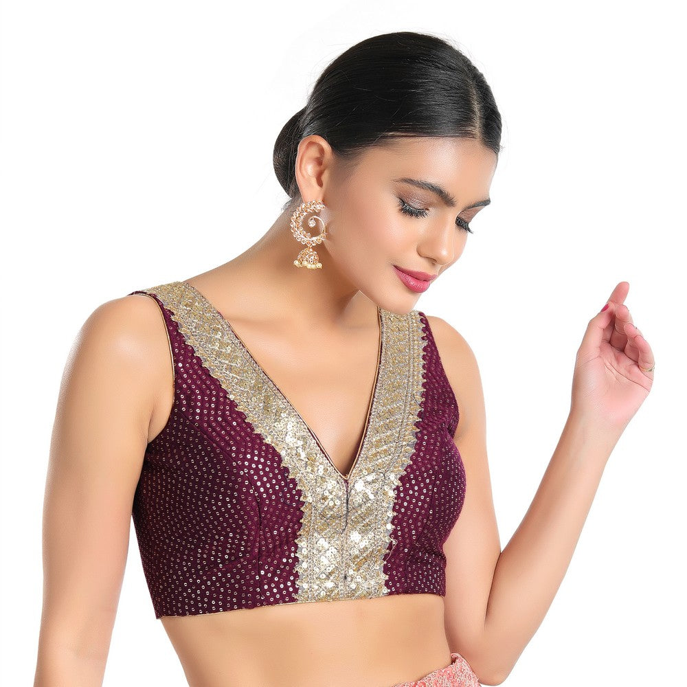 Sequence Lace Sleeveless Blouse