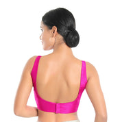 Dupion Silk Round Neck Sleeveless Blouse