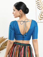 Vamas Iconic V Neck Silk Blouse