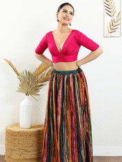 Vamas Iconic V Neck Silk Blouse