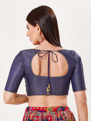 Gajji Silk Brocade Butti Allover Blouse