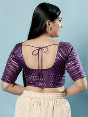 Brocade Paisley Butti Round Neck Blouse