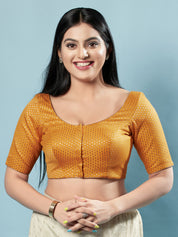 Brocade Paisley Butti Round Neck Blouse
