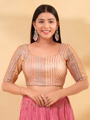 Armhole Cut Sequence Embroidery Elbow Blouse