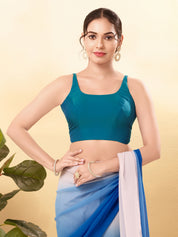 Vamas Tafetta Silk Round Neck Thin Strap Sleeveless Blouse