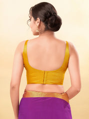 Vamas Shimmer Round Neck Thin Strap Blouse