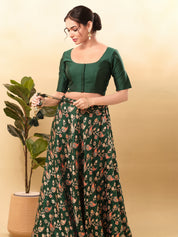 Vamas Flexible Side Stretch Comfort Fit Tafetta Silk Blouse