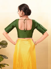Vamas Flexible Side Stretch Comfort Fit Tafetta Silk Blouse