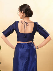 Vamas Flexible Side Stretch Comfort Fit Tafetta Silk Blouse