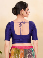 Vamas Flexible Side Stretch Comfort Fit Tafetta Silk Blouse